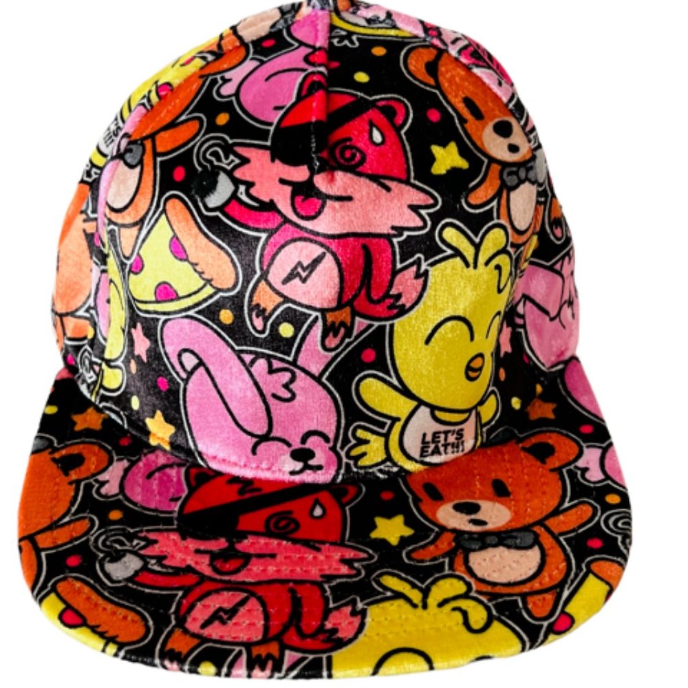 Five Nights Freddys Vtg Collectible Cartoon Anime Hat Snapback Cap Chica Foxy